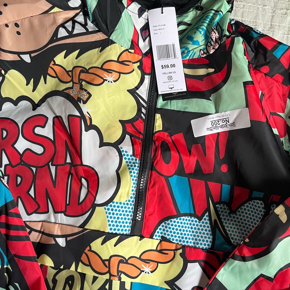 Colorful Graphic Raincoat